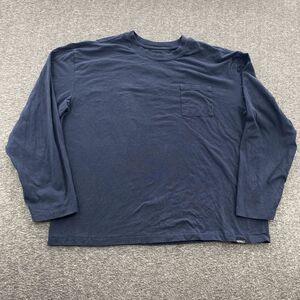 NOBULL Long Sleeve Shirt Mens 3XL XXL Blue Cotton Athletic Gym Crossfit Training